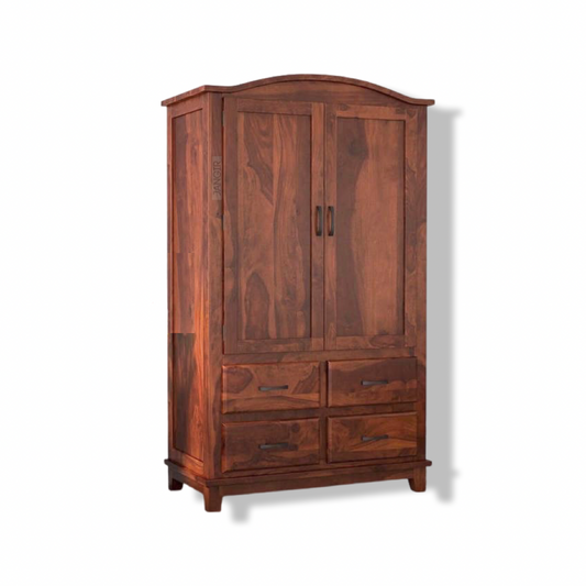 Discover the timeless beauty of our Nagori traditional solid wood wardrobe. This cupboard is a must-have for those seeking classic elegance in their home décor. Elevate your storage solutions today!
