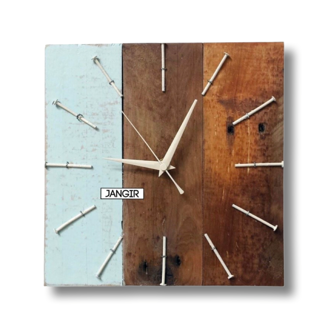 Nails Rustic Wall Clock.