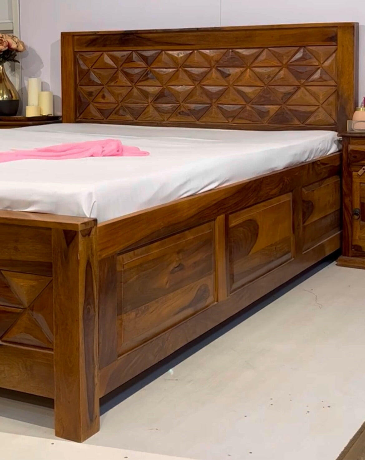bed, designer bed, designer wooden bed, wooden double bed, king size bed, queen size bed, wooden bed, bed frame, king bed, storage bed, modern bed, luxury beds, platform bed, solid wood bed Bangalore