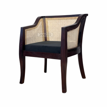 Wooden Cane Chair for Living Room Arm Chairs and Wicker Chairs