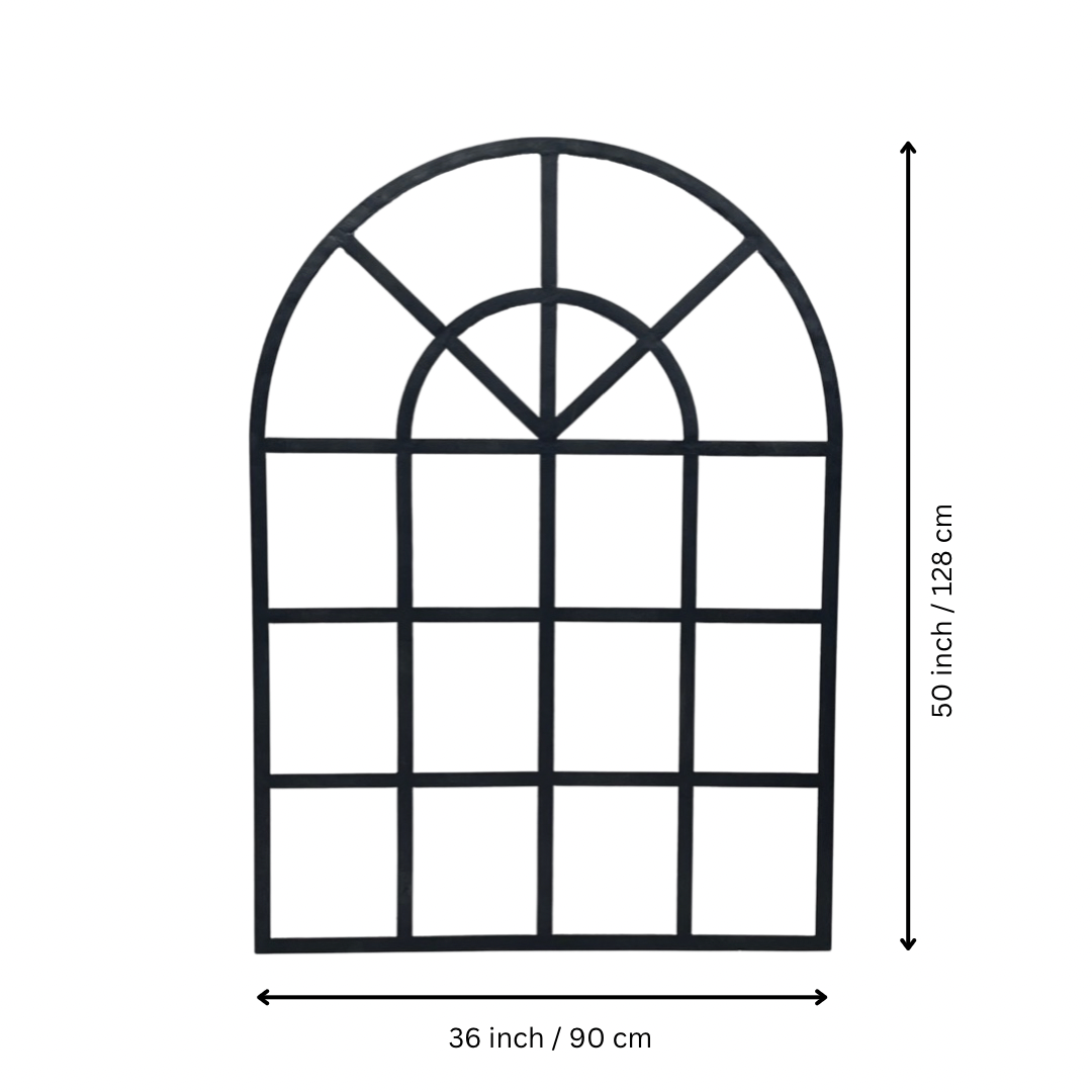 Arched French Window Wall  Mirror.