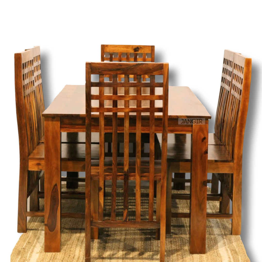 Browse our exquisite collection of sheesham wood dining sets, featuring stylish four and six-seater options. Elevate your dining experience with our durable, high-quality dining tables. Shop now!