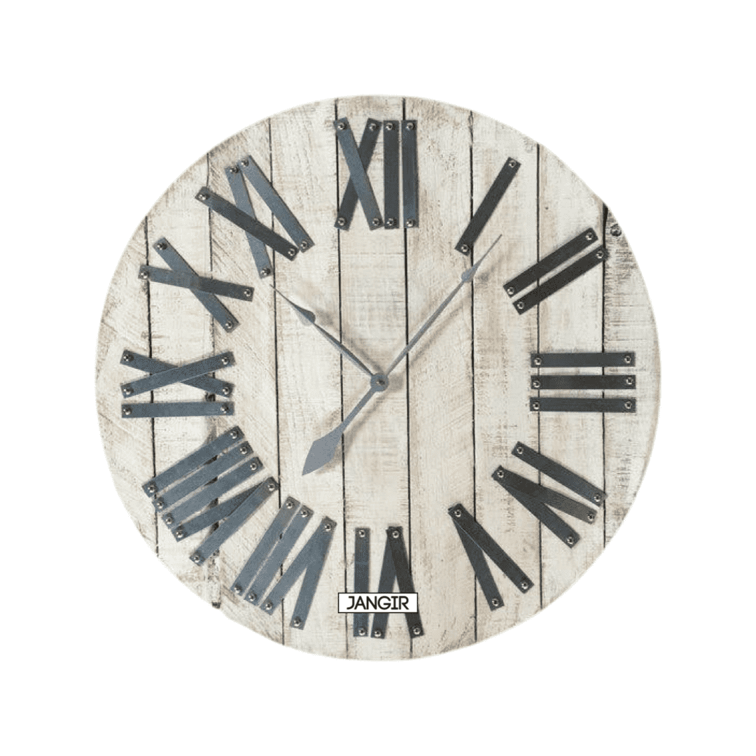 SALUTIYA CARVED WOODEN WALL CLOCK.