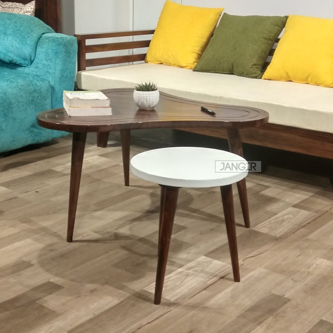 Check out our range of exquisite coffee tables with stools made from sheesham wood! Designed to elevate any space, these center tables offer both comfort and contemporary style. Visit us in Bangalore
