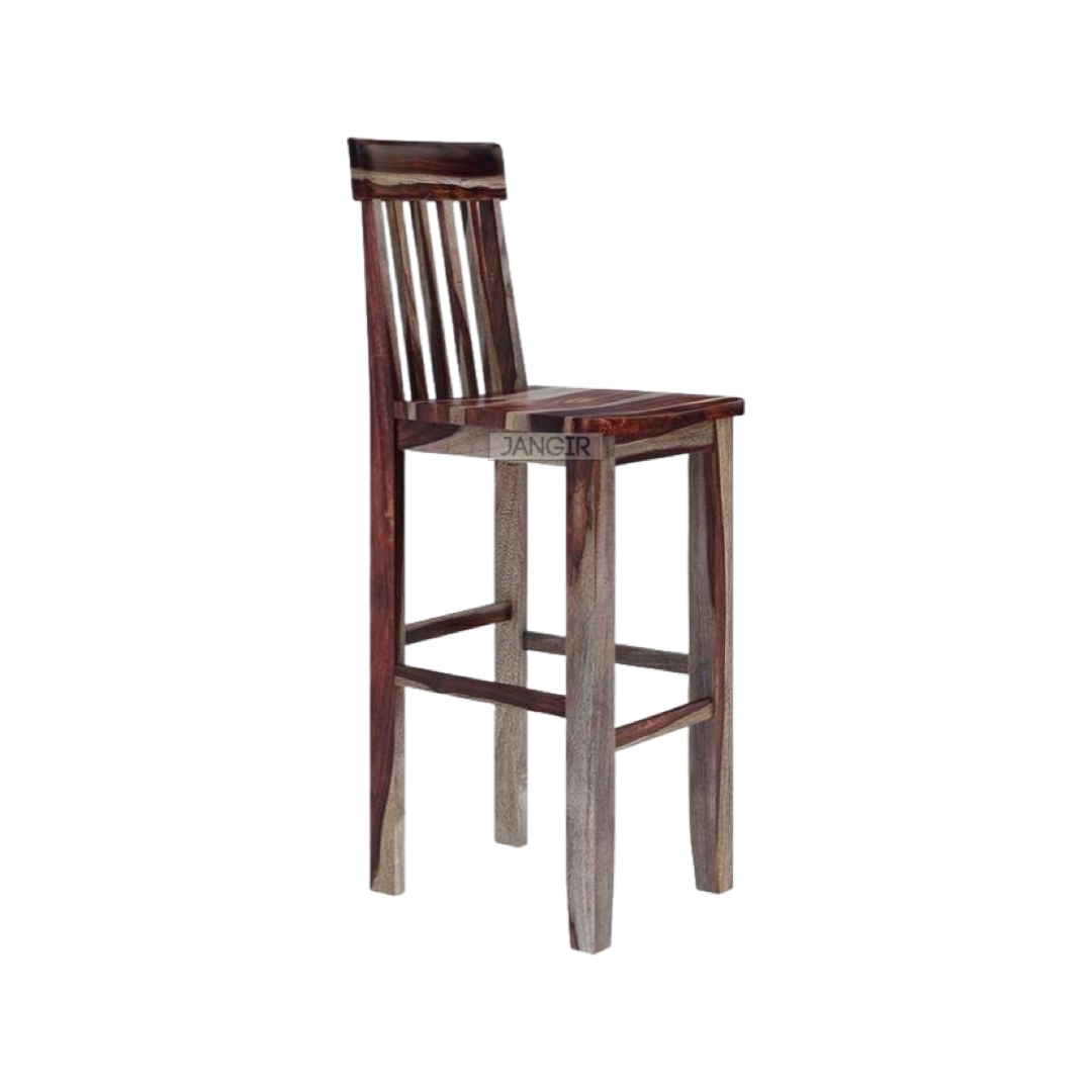 Long Strip Solid Wood Bar Chair Jangir Decor