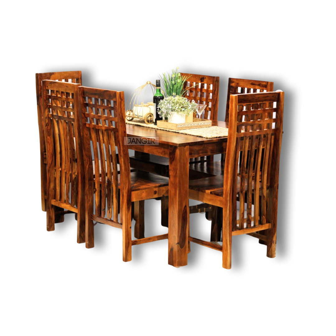 Browse our exquisite collection of sheesham wood dining sets, featuring stylish four and six-seater options. Elevate your dining experience with our durable, high-quality dining tables. Shop now!
