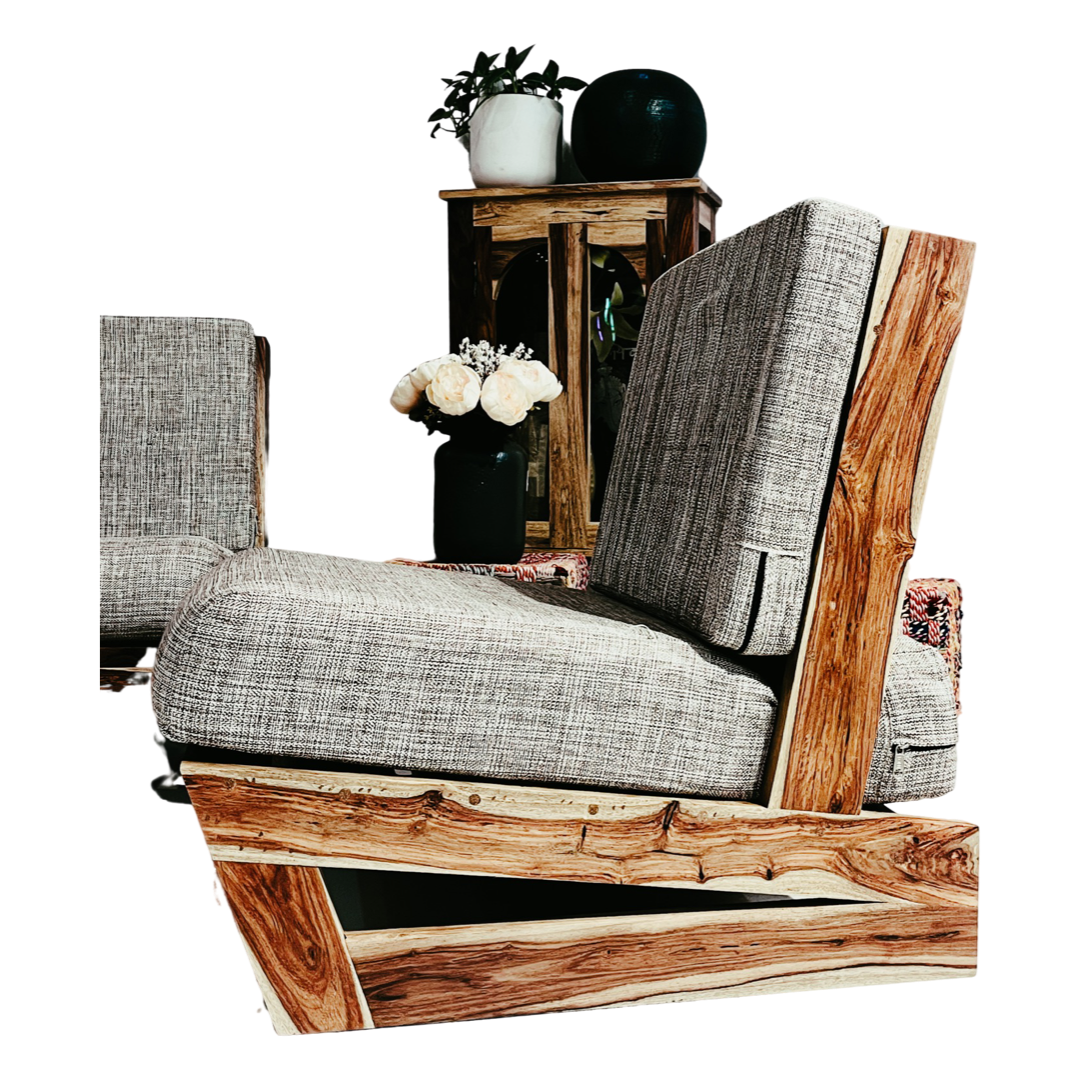 This Low Solid Wood Sofa Chair is the perfect addition to any outdoor space. Crafted from high-quality sheesham wood, it provides lasting comfort and a modern, sophisticated look. Its stylish design and reinforced construction make it perfect for both indoor and outdoor use - be it in the garden, balcony, lawn or terrace. 
