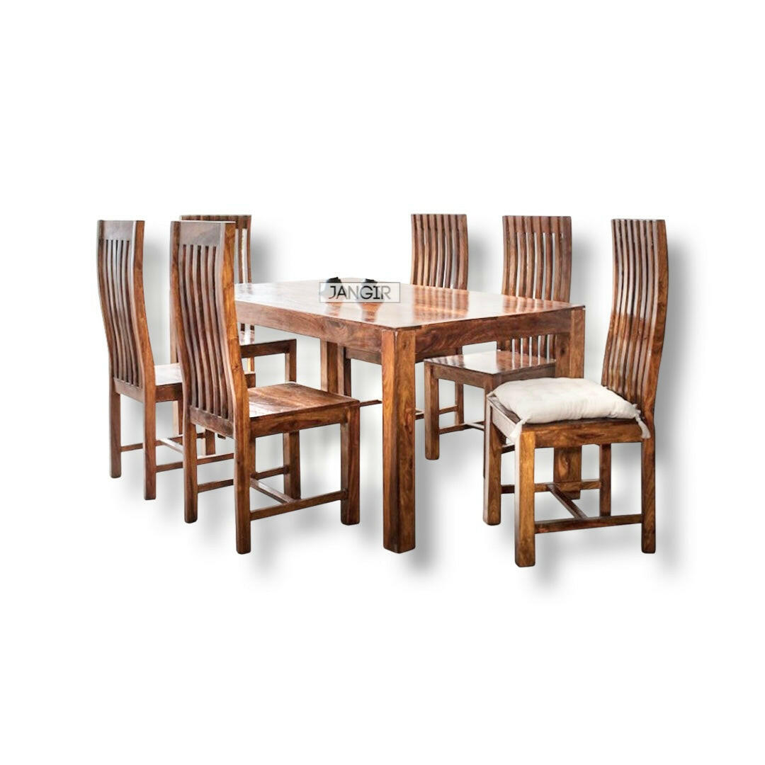 Red Dining Set Red Dining Set: Six & Four Seater Wooden Dining Table Set